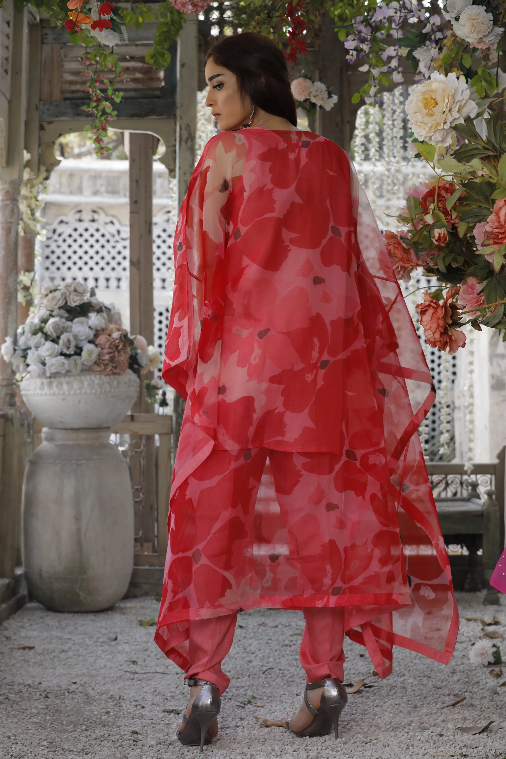 Red Elegant Kaftan