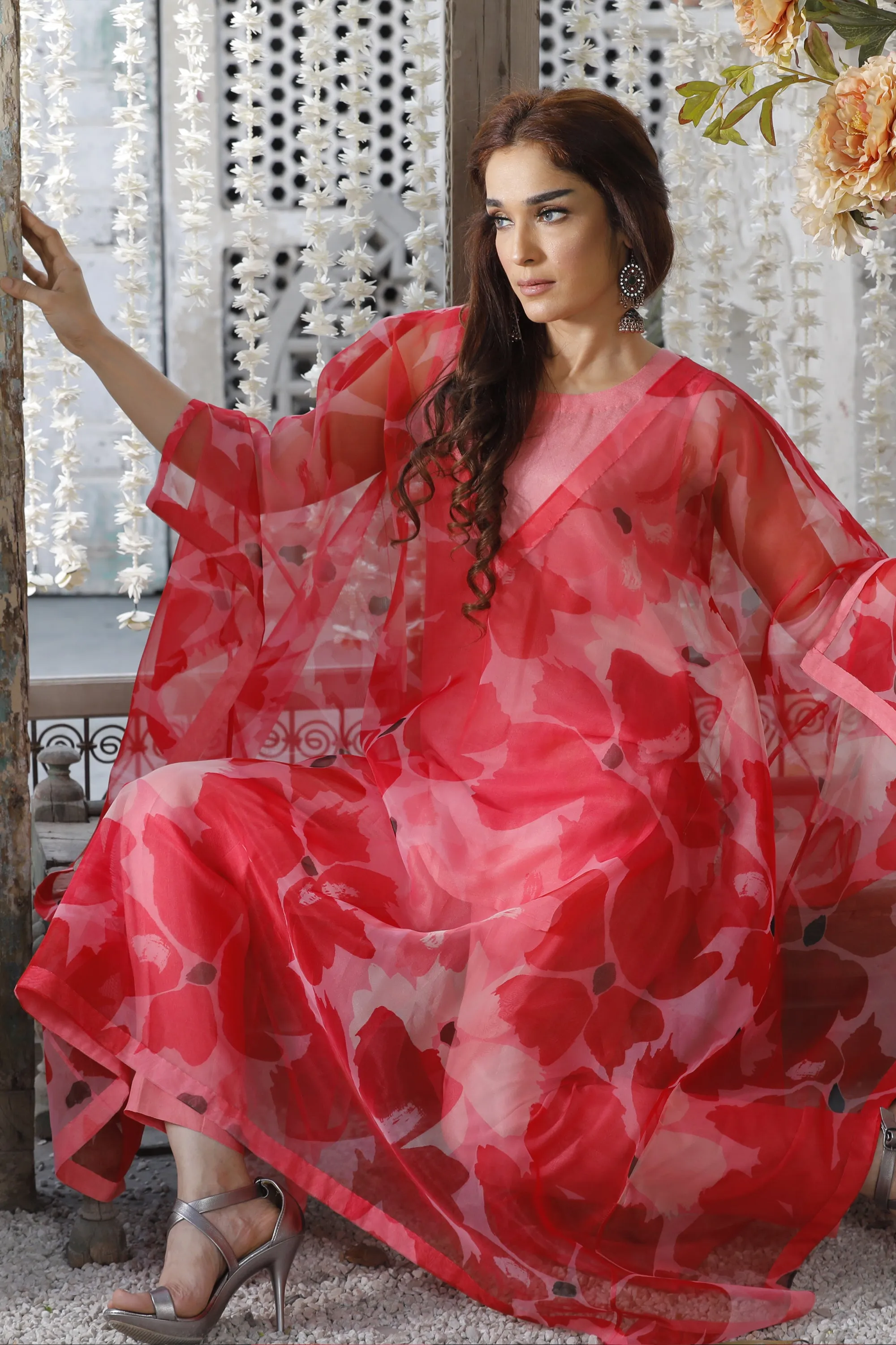 Red Elegant Kaftan