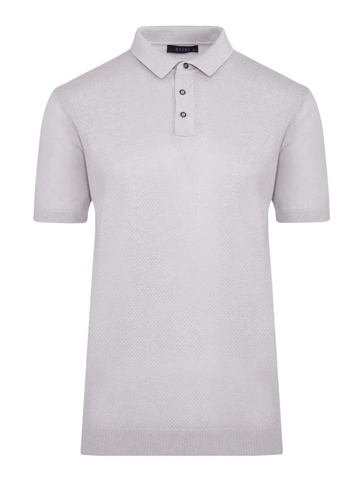 Regular Fit Cotton Blend Lilac Polo T-Shirt