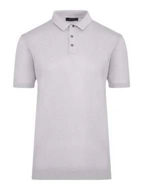 Regular Fit Cotton Blend Lilac Polo T-Shirt