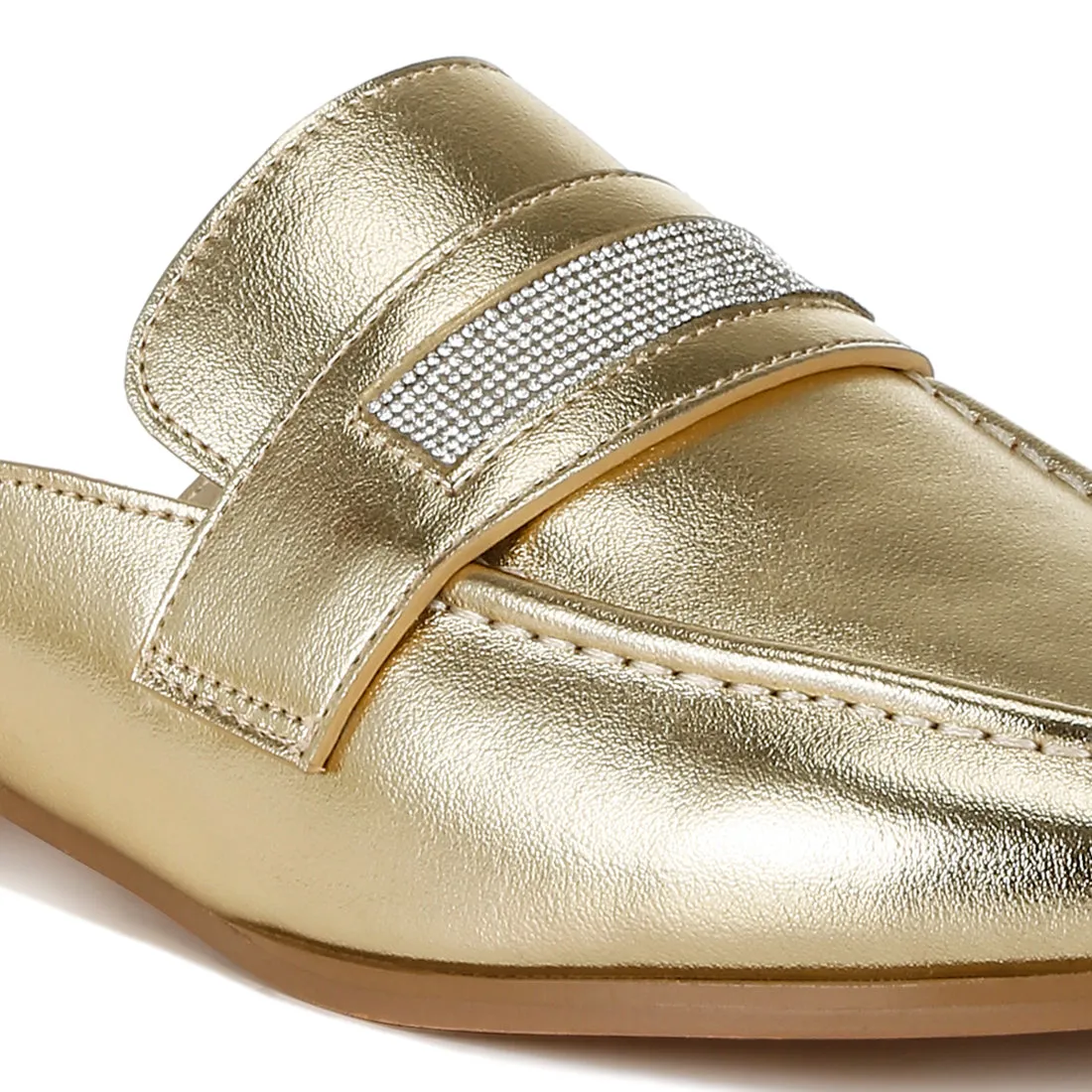 Rhinestones Slip On Mules