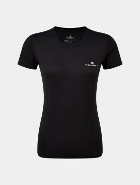 Ronhill Womens Running Core S/S Gym Top Breathable & Quick Dry - Black