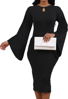 SeNight Women's Elegant Dress Bodycon Work Business Pencil Dresses