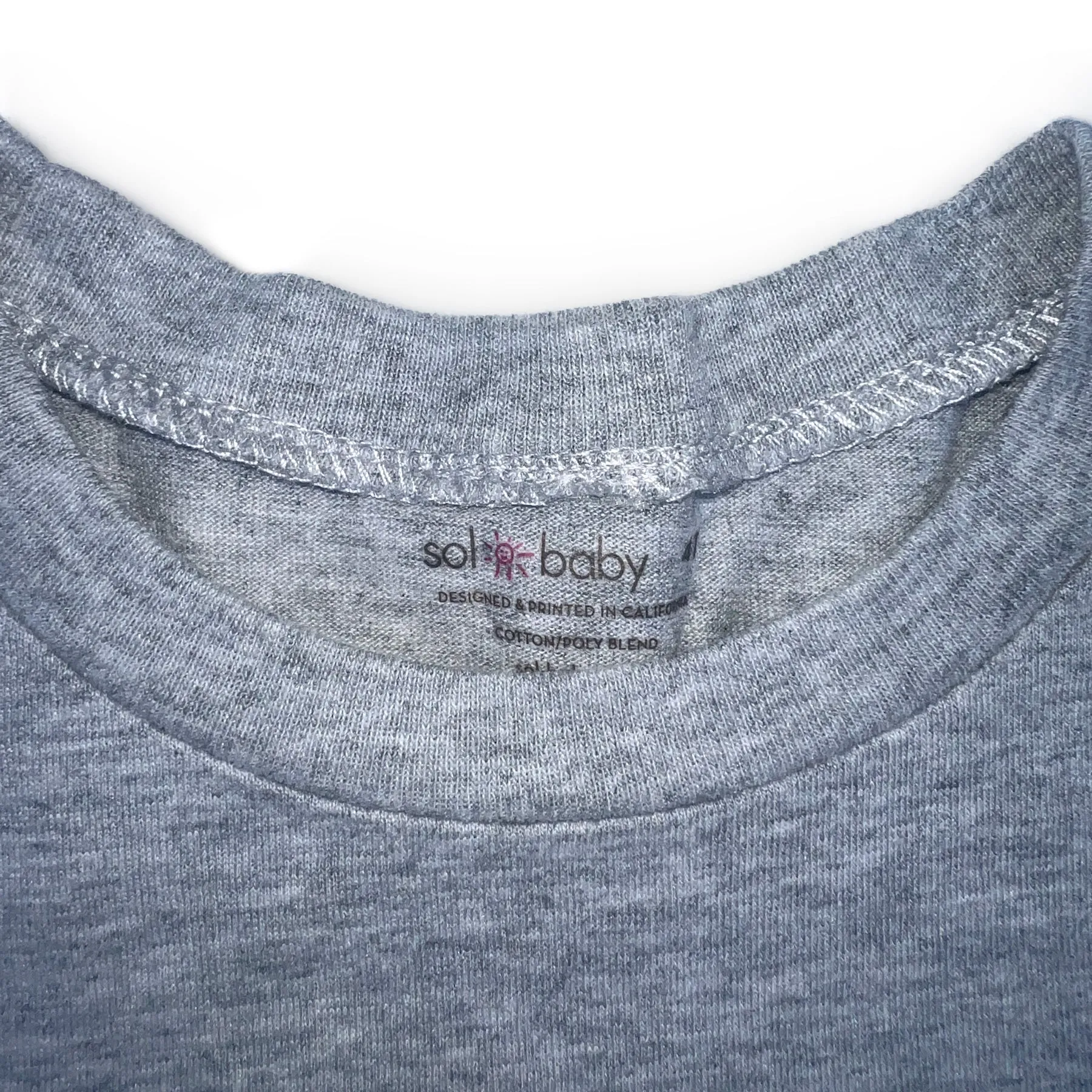 Sol Baby Sun & Sand & Surf & Skate California Grey Tee