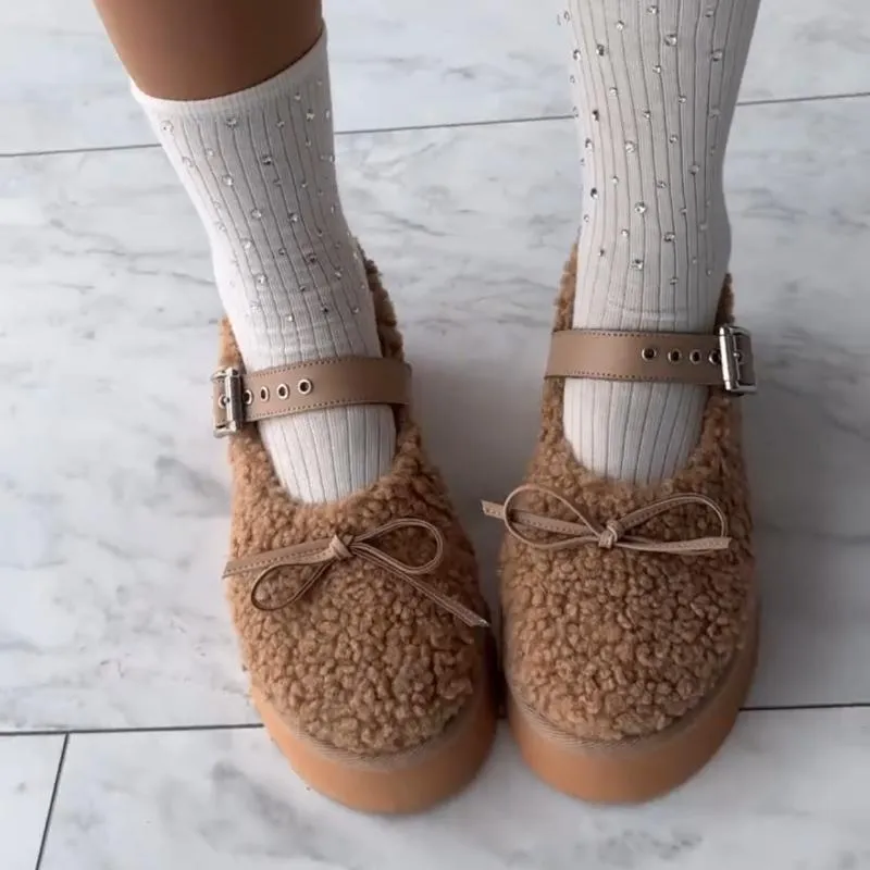 Trendy Fur Fluffy Flat Loafers