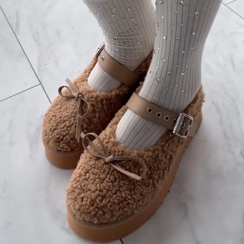 Trendy Fur Fluffy Flat Loafers