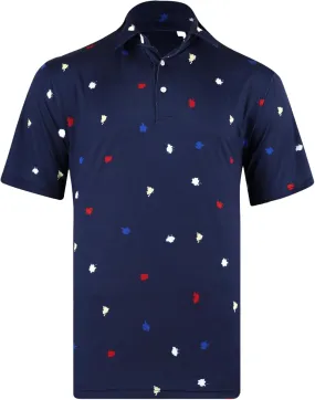 White Label Golf-Mens Golf Short Sleeve Performance Moisture Wicking Quick Dry Polo Shirt-The Catch Polo