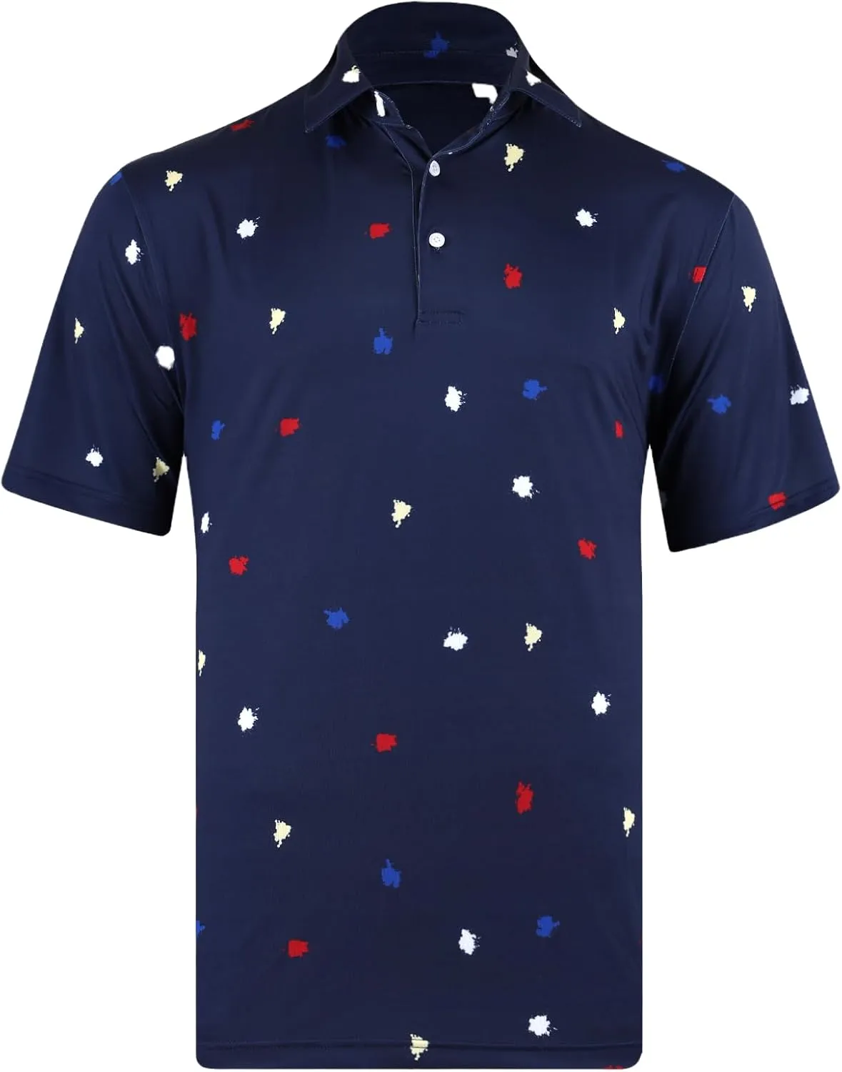 White Label Golf-Mens Golf Short Sleeve Performance Moisture Wicking Quick Dry Polo Shirt-The Catch Polo