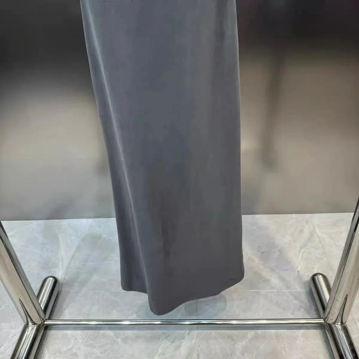 Women's Elegant Pearl Bow Maxi Split Dress